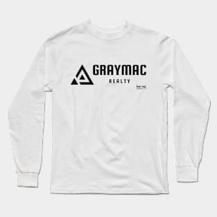 GrayMac Realty- Black Logo Long Sleeve T-Shirt